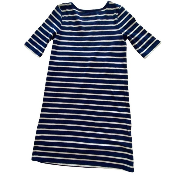 Jumping Beans Girls Blue Striped Pocket Dress 6X - Picture 2 of 7